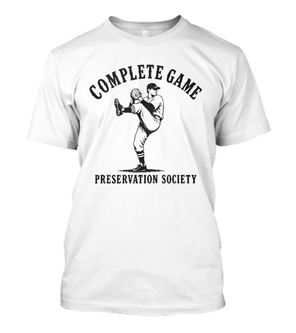 Complete Game Preservation Society Baseball Pitcher T-Shirt