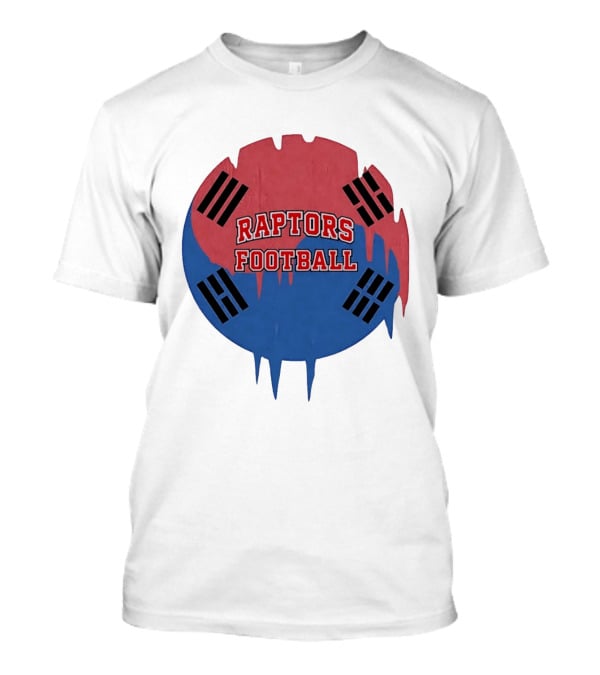 Raptors Football South Korean Flag Color T-Shirt