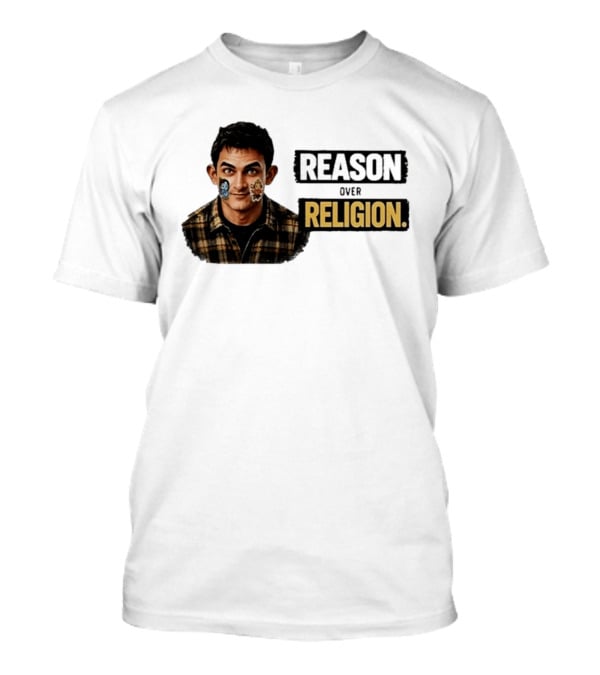 Reason Over Religion Intellectual Message T-Shirt