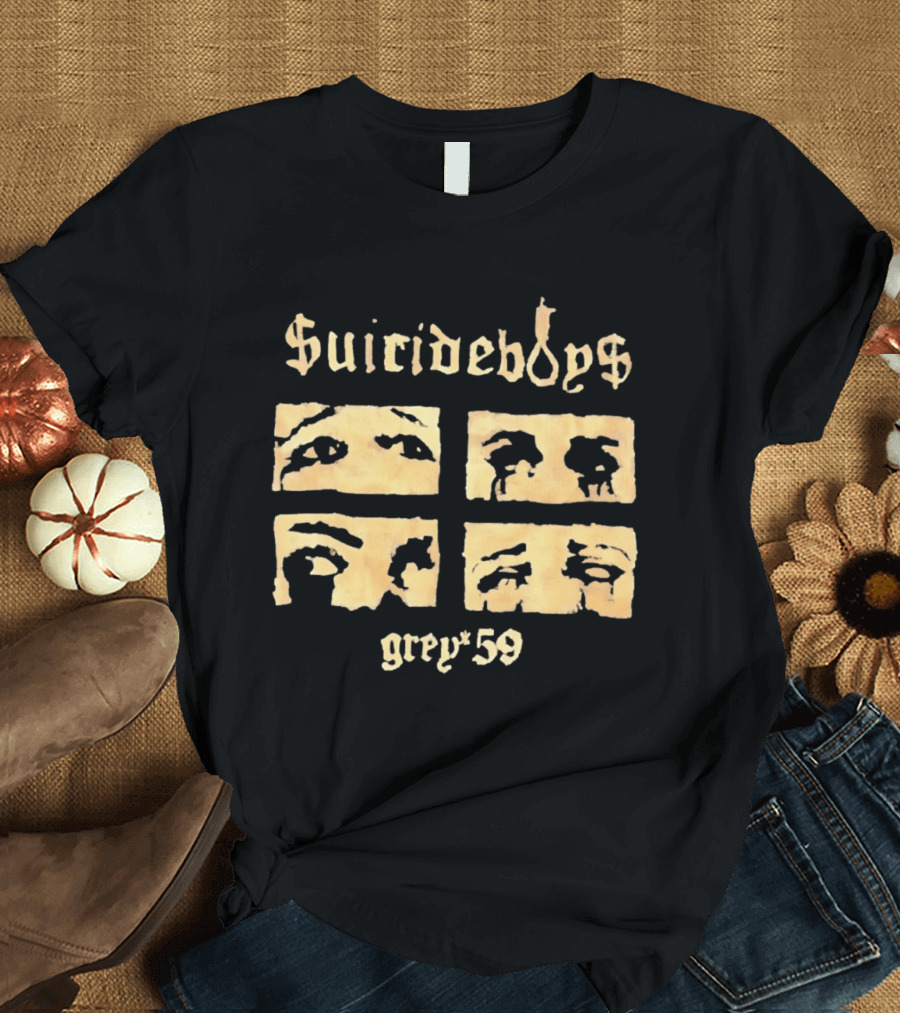 Suicideboys Grey 59 Distressed Eyebrow T-Shirt