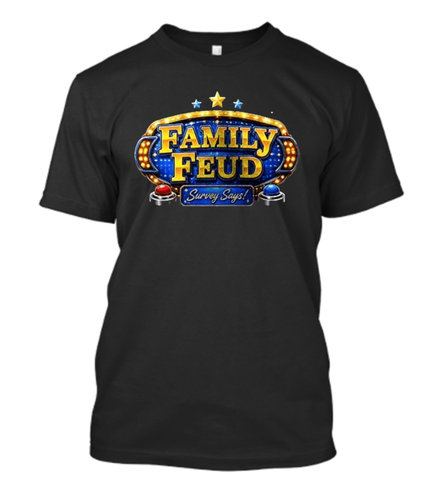 Family Feud Survey Says Game Show Logo Starburst Trivia Contest T-Shirt