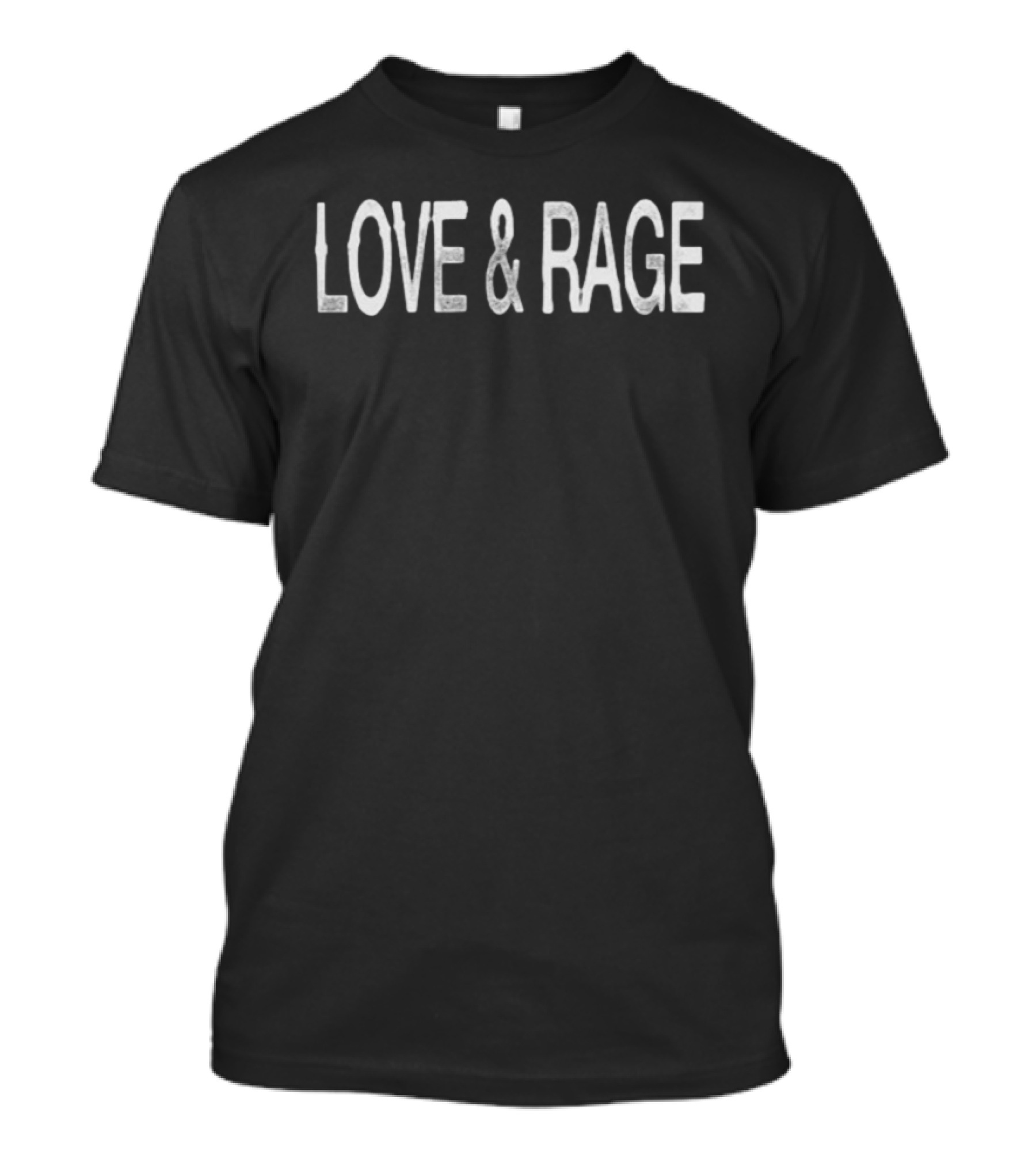 Get A Real Job Kid Store Love & Rage Black T-Shirt