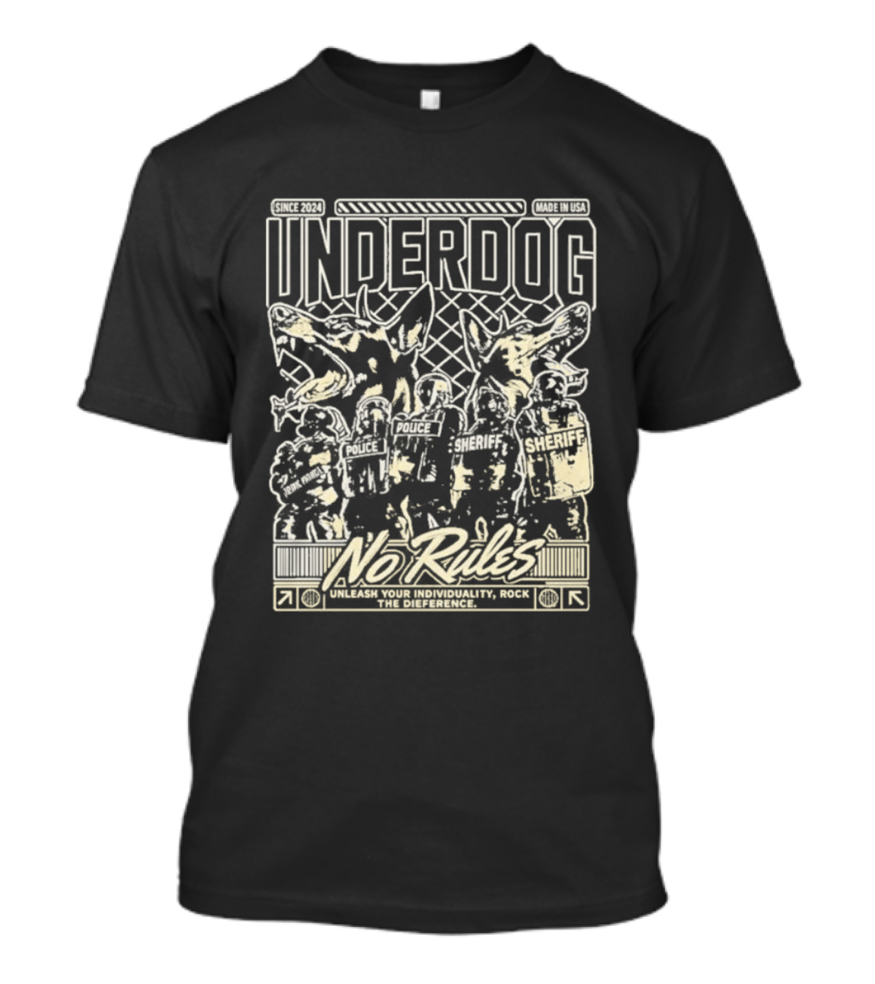 Underdog Unleash No Rules Individuality T-Shirt