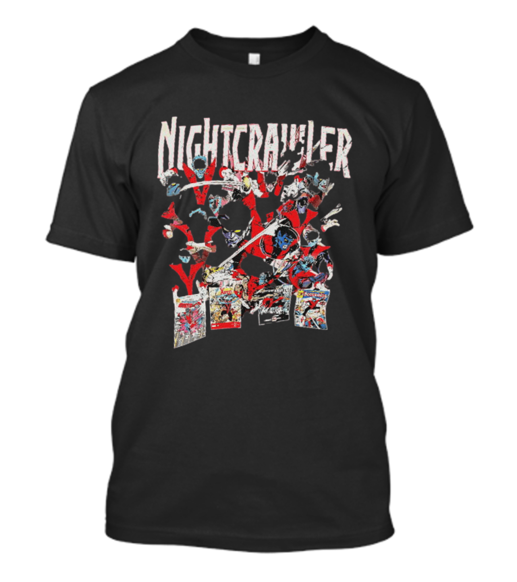 Nightcrawler X Men Comics Marvel The Amazing Nightcrawler Pages T-Shirt