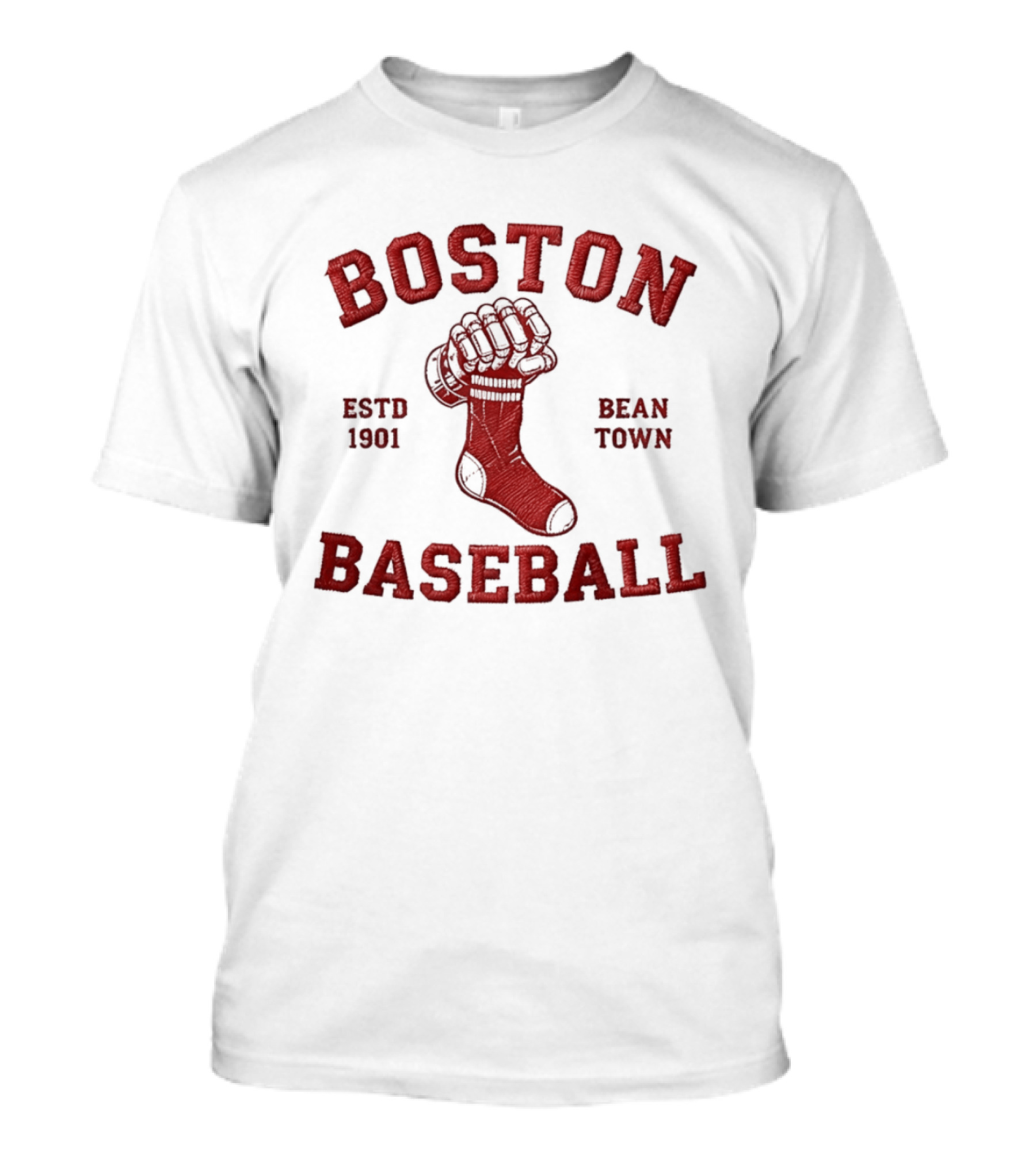 Boston Baseball Estd 1901 Bean Town Red Sock MLB T-Shirt