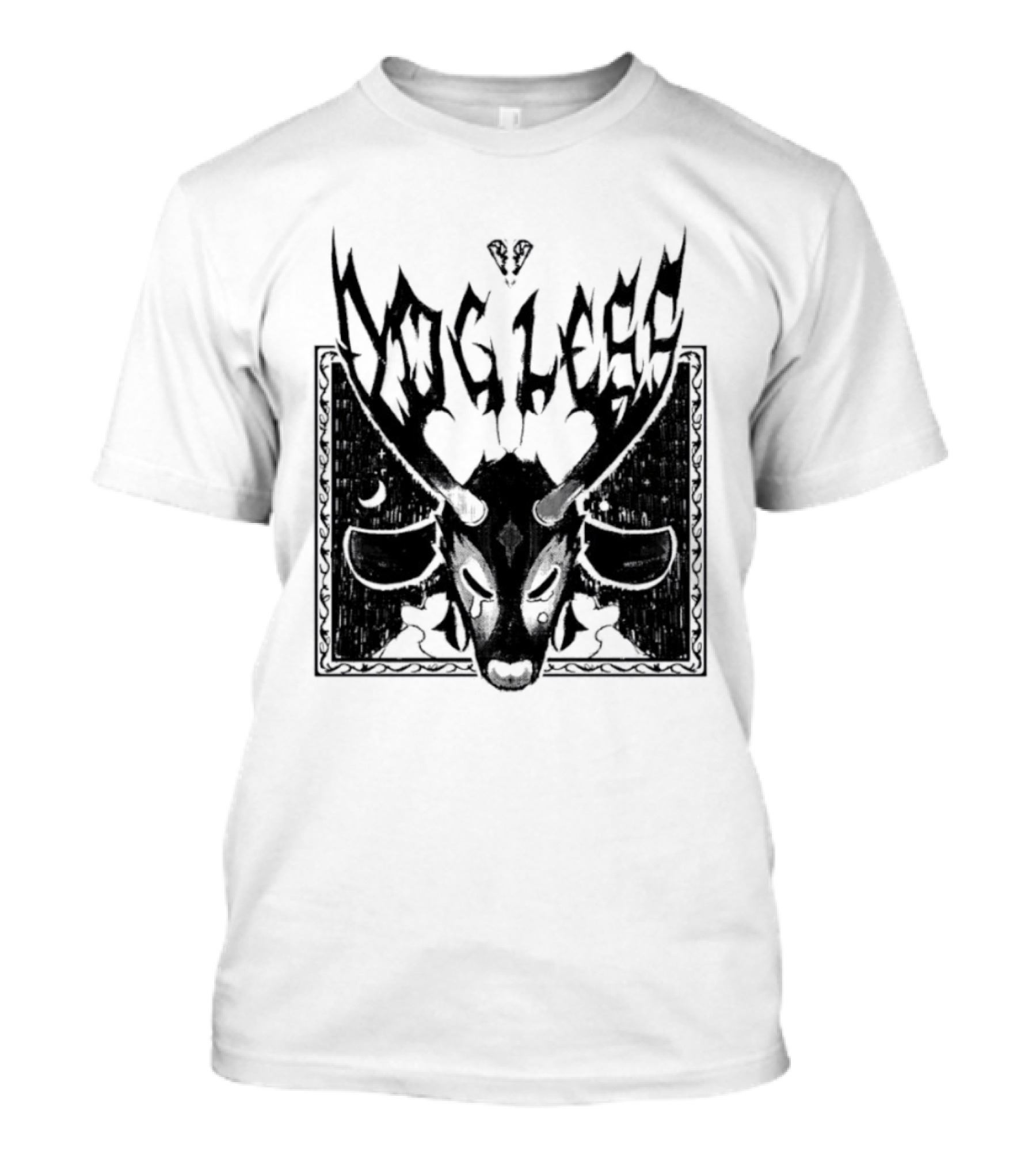 Dog Legs Gothic Skull Artwork Ward Them Off Alternative Rock T-Shirt