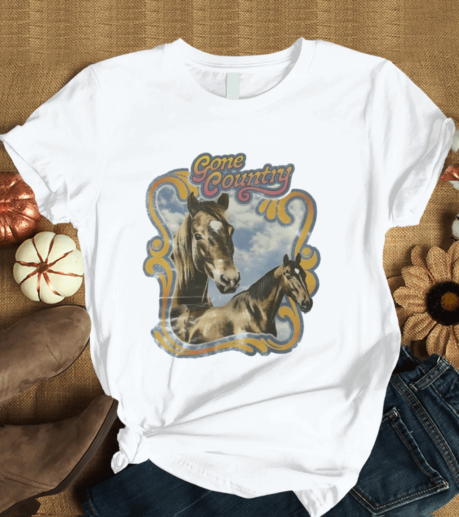 Gone Country Horses Levi's Western Equestrian T-Shirt