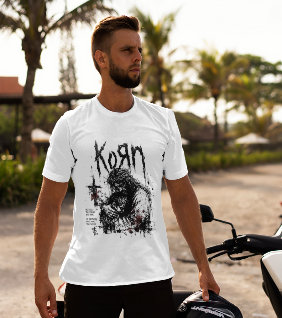 Korn Jesus Falling Apart I Found Him Jesus Put Me Together T-Shirt