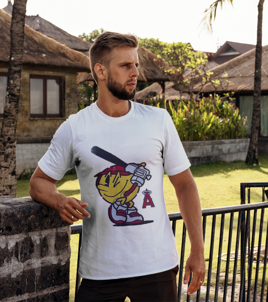 Los Angeles Angels Pacman Baseball T-Shirt