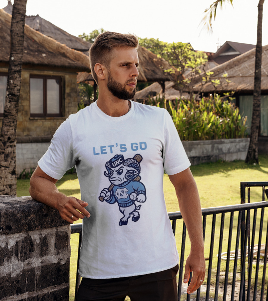 UNC Tar Heels Let's Go Baseball Ram T-Shirt