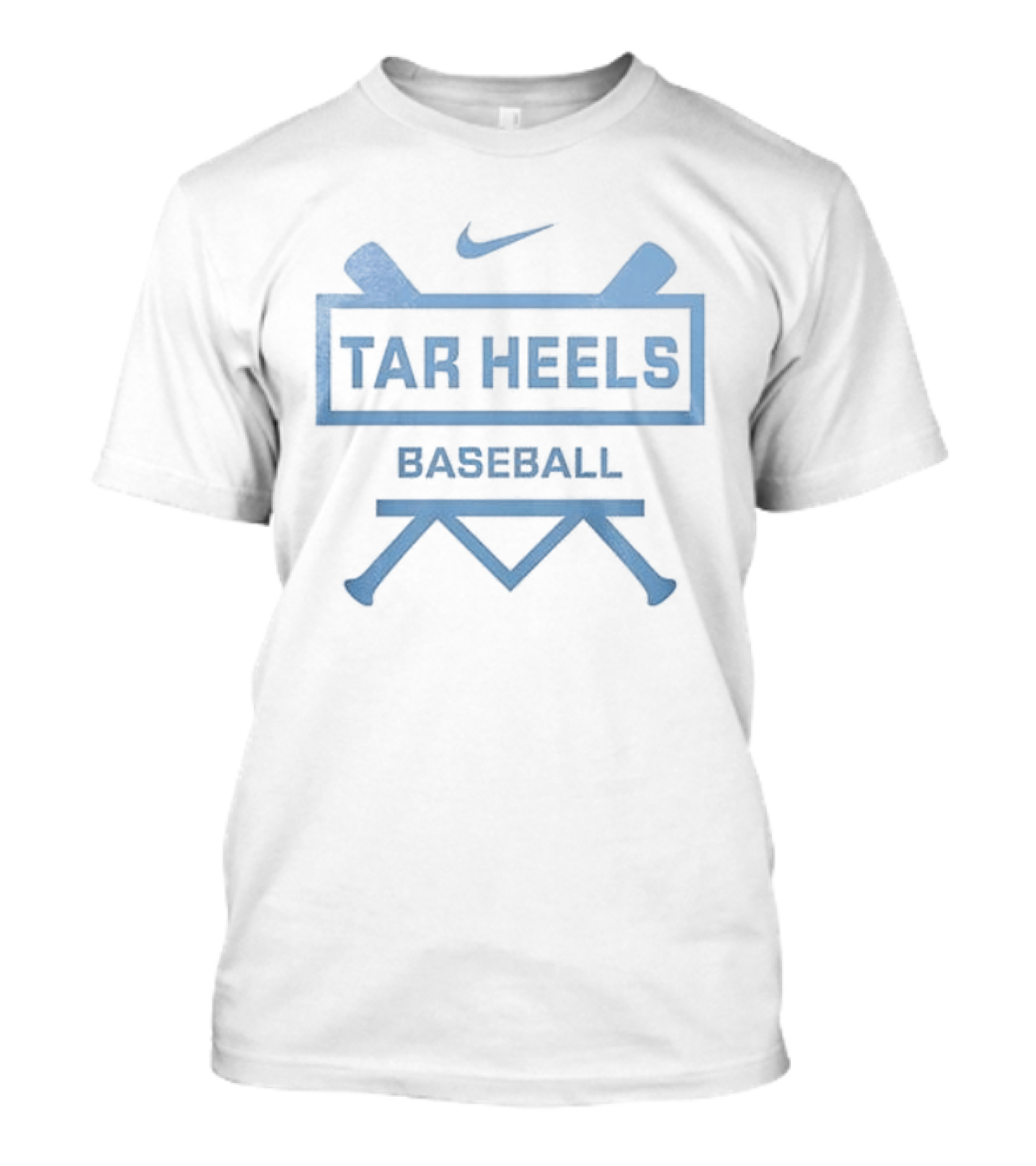 North Carolina Tar Heels Baseball Nike Logo Let's Go T-Shirt