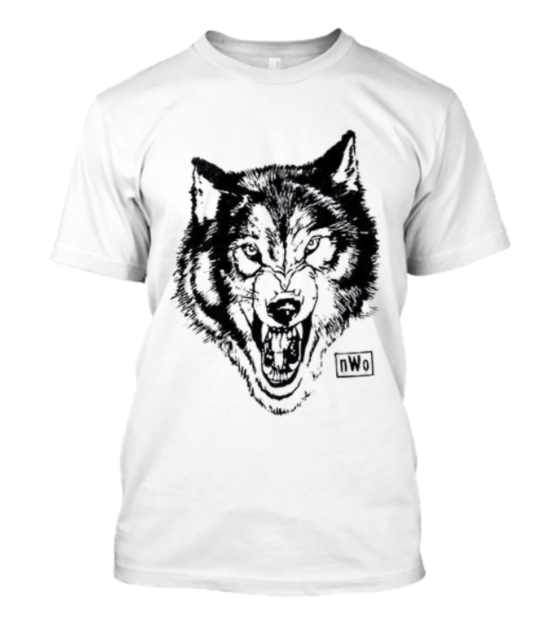 NWO New World Order Wolfpack Black Wolf Head T-Shirt