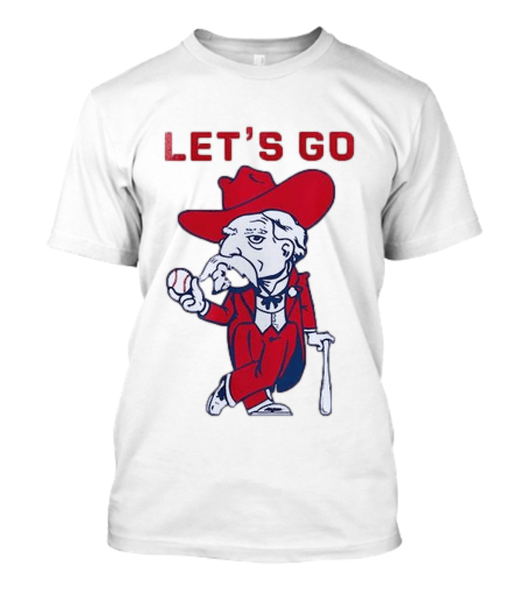 Ole Miss Rebel Mascot Let's Go Baseball T-Shirt