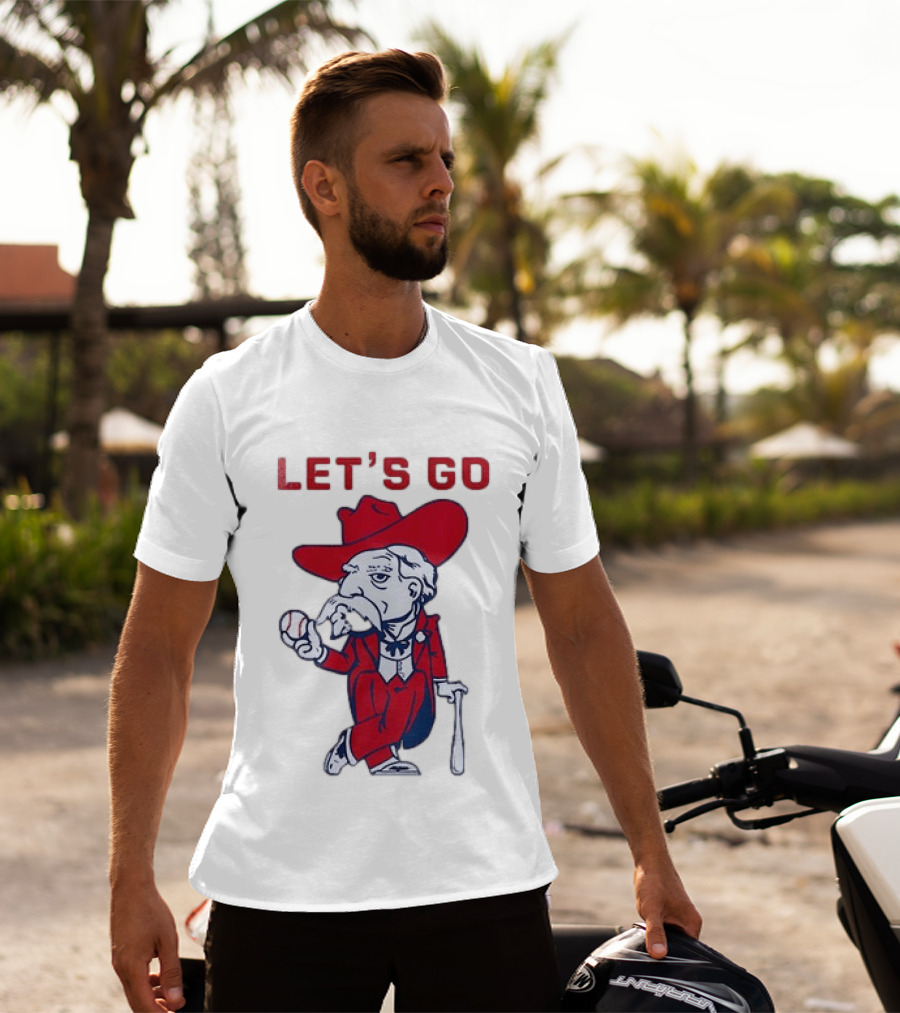 Ole Miss Rebel Mascot Let's Go Baseball T-Shirt