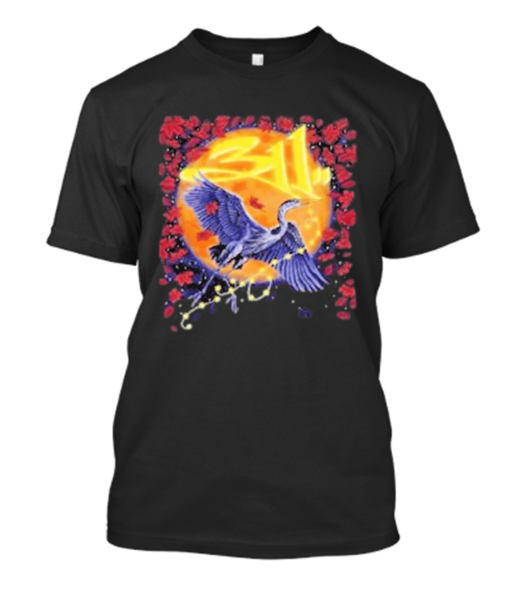 311 Band 2026 US Tour With Beach Weather Tunnel Vision Heron And Sun T-Shirt