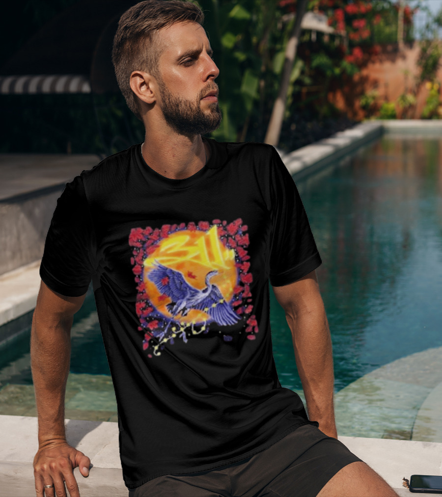 311 Band 2026 US Tour With Beach Weather Tunnel Vision Heron And Sun T-Shirt