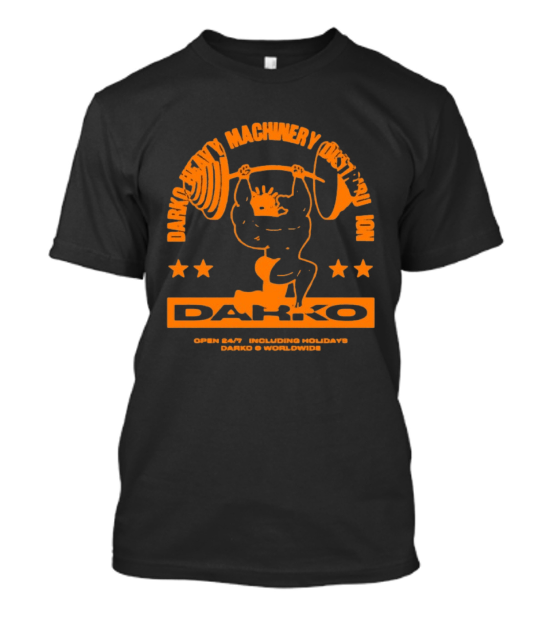 Darko Heavy Machinery Chest Pro Open 24 Hour Darko Worldwide T-Shirt