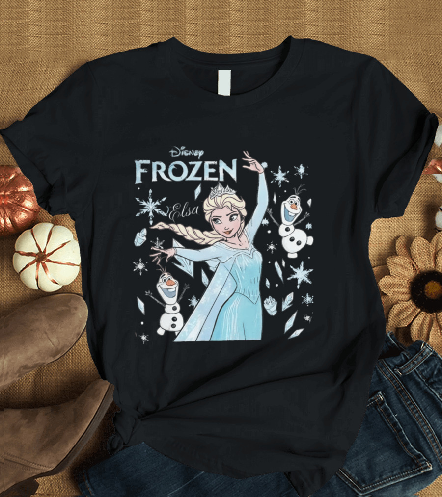 Disney Frozen Elsa Olaf Snow Queen T-Shirt