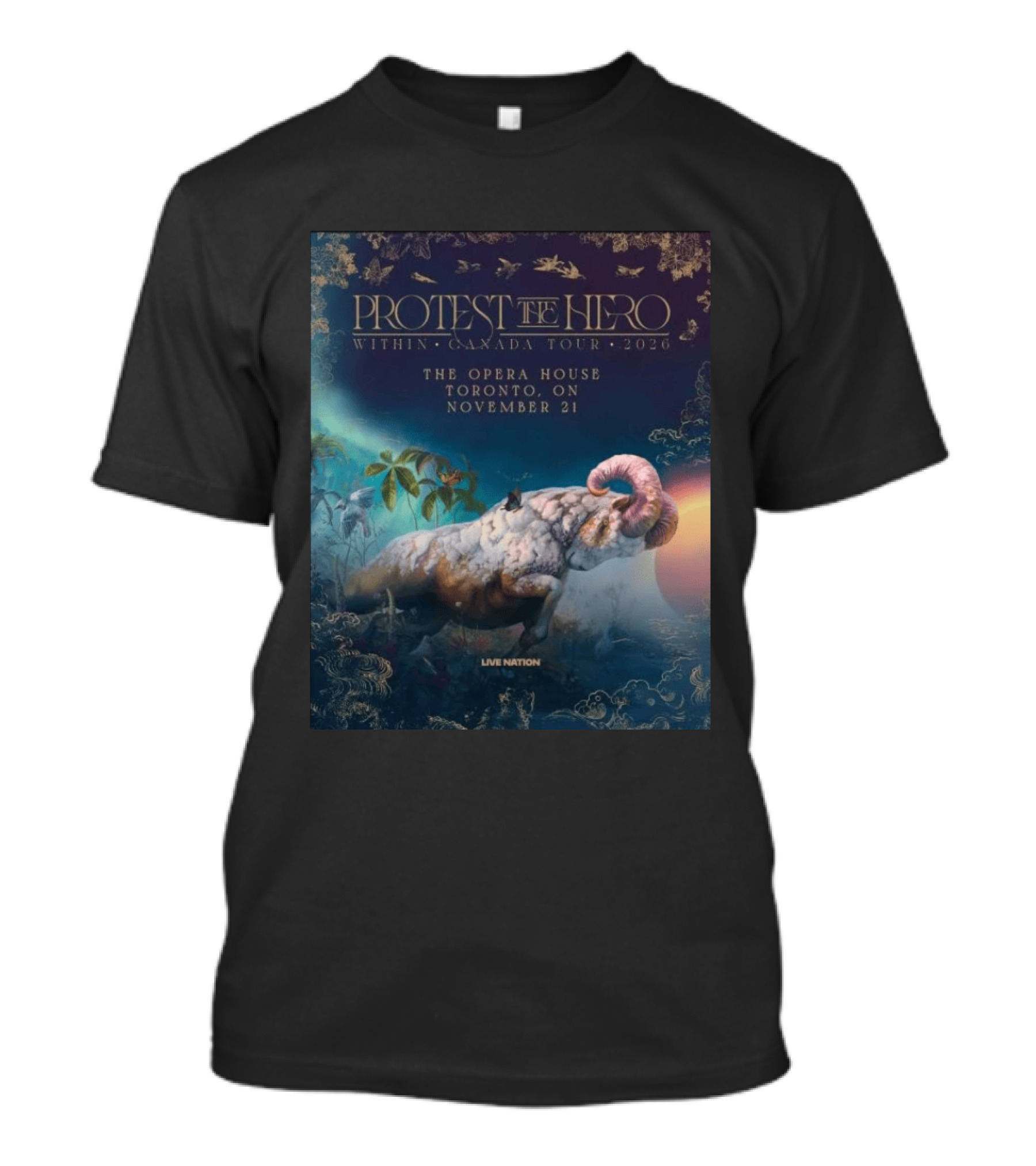 Protest The Hero Within Canada Tour 2026 Opera House Toronto November 21 Live Nation T-Shirt