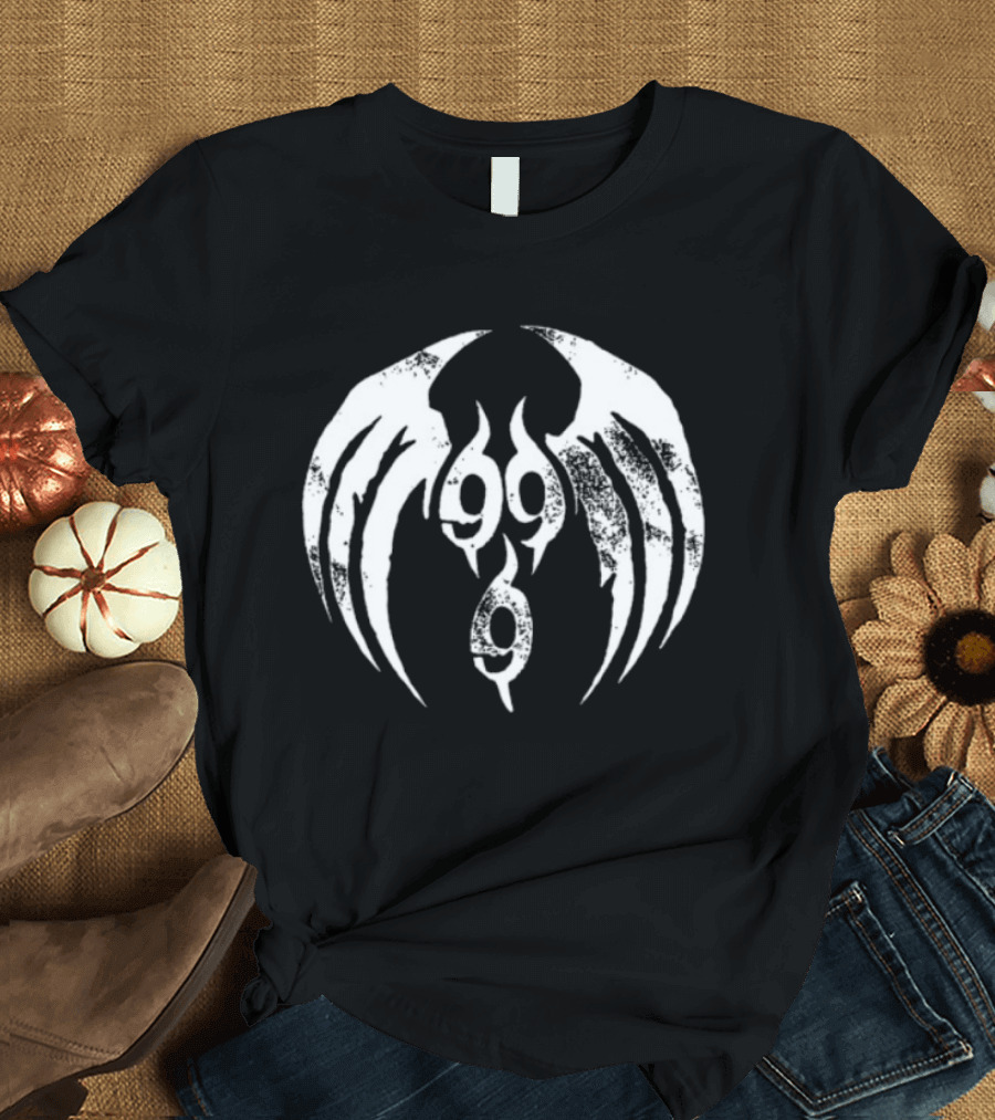 Ho99o9 Store Heaven Upside Down 999 Winged T-Shirt