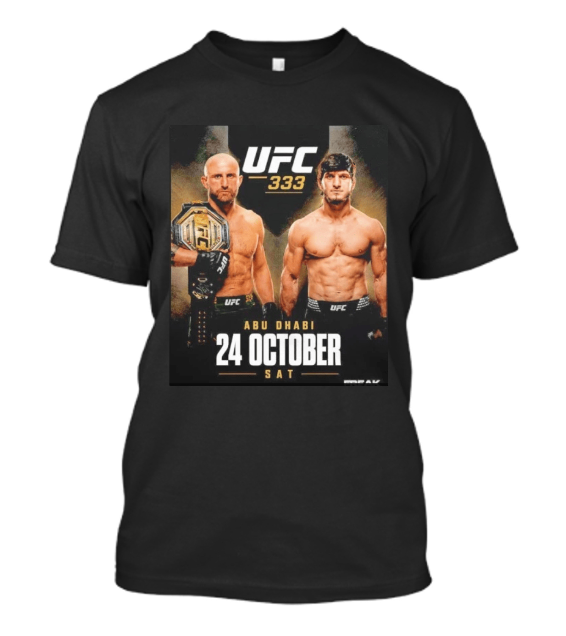 UFC 333 Alexander Volkanovski Vs Movsar Evloev 24 October Abu Dhabi Event T-Shirt