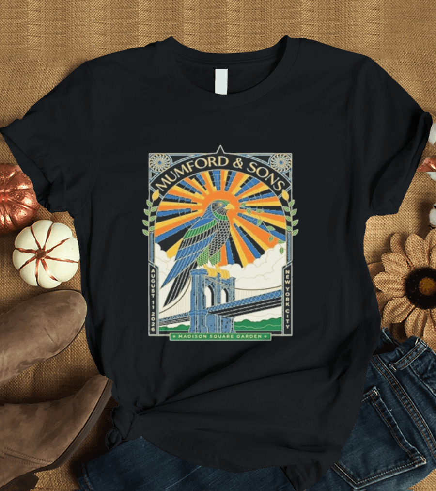 Mumford & Sons Madison Square Garden New York City August 11 2026 Event T-Shirt