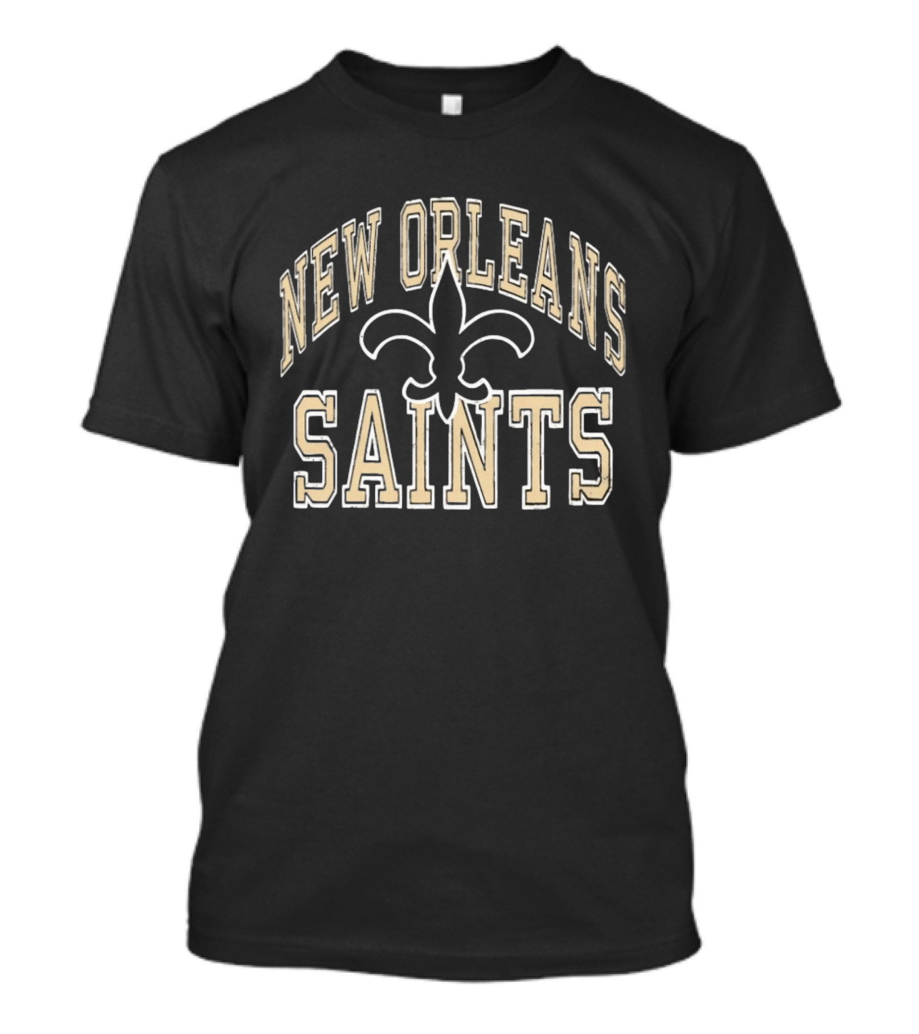 New Orleans Saints Fleur De Lis Football T-Shirt