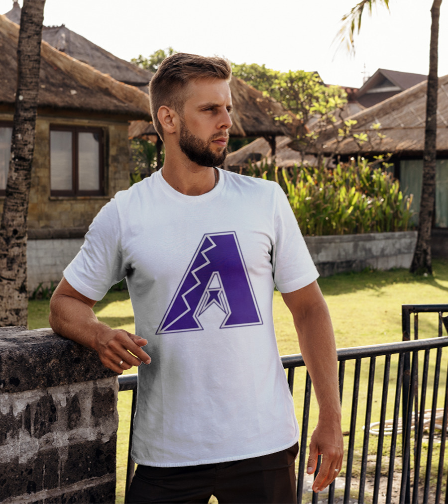 2026 Arizona Diamondbacks GCU Jersey Giveaway Purple "A" T-Shirt