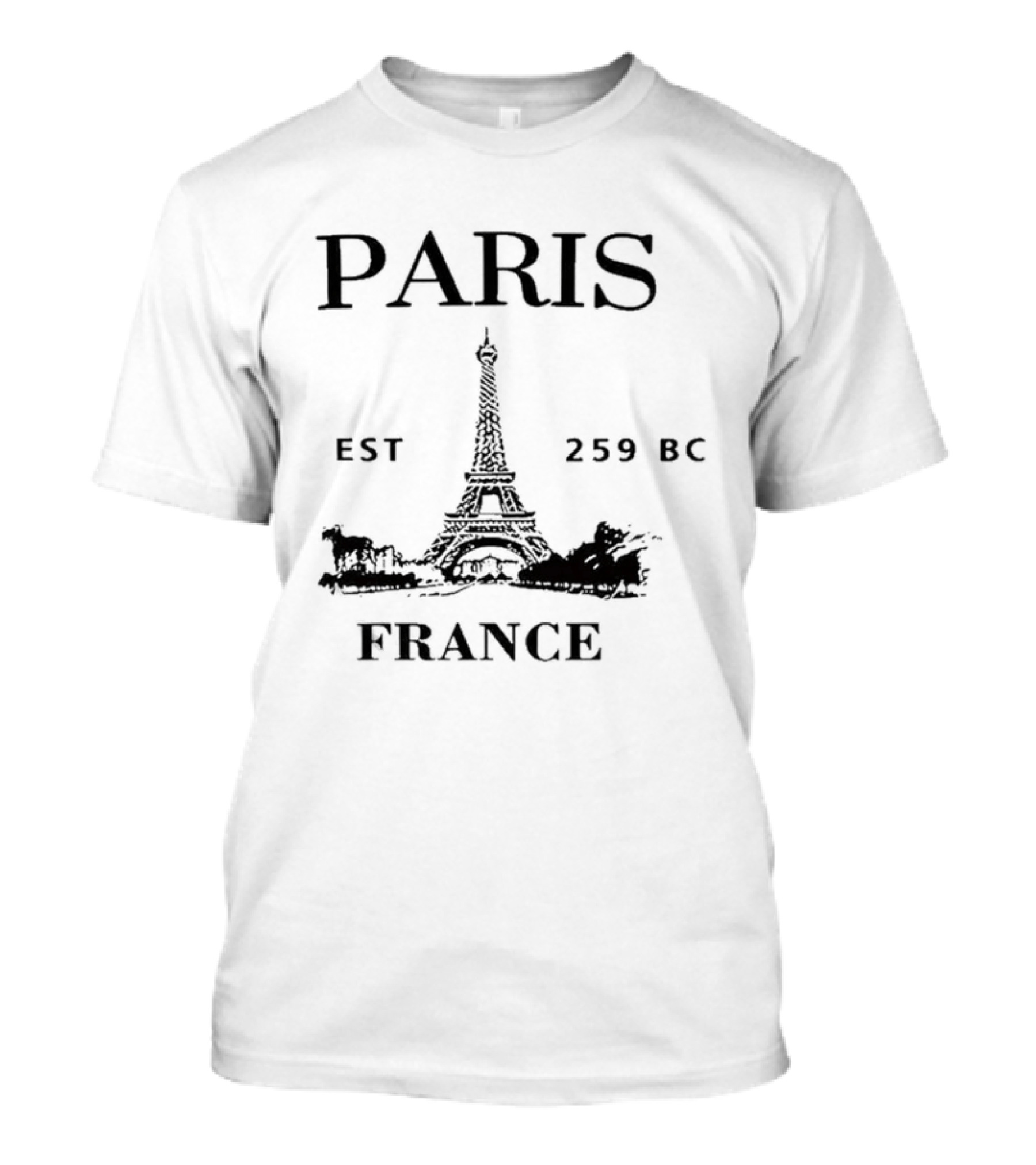 Paris Eiffel Tower Est 259 BC France T-Shirt