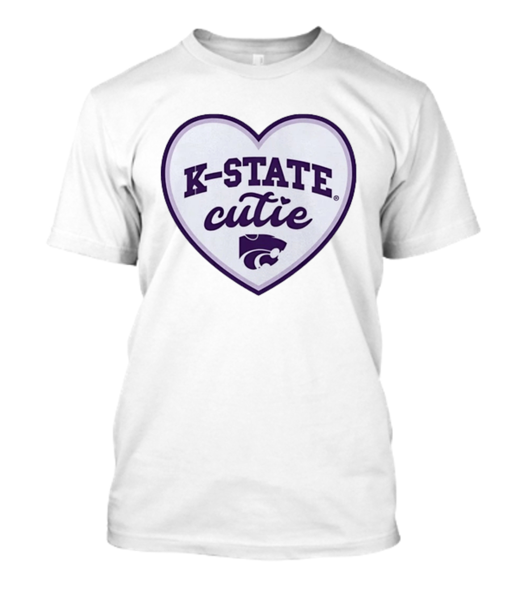 K State Cutie Heart Kansas State Wildcats T-Shirt