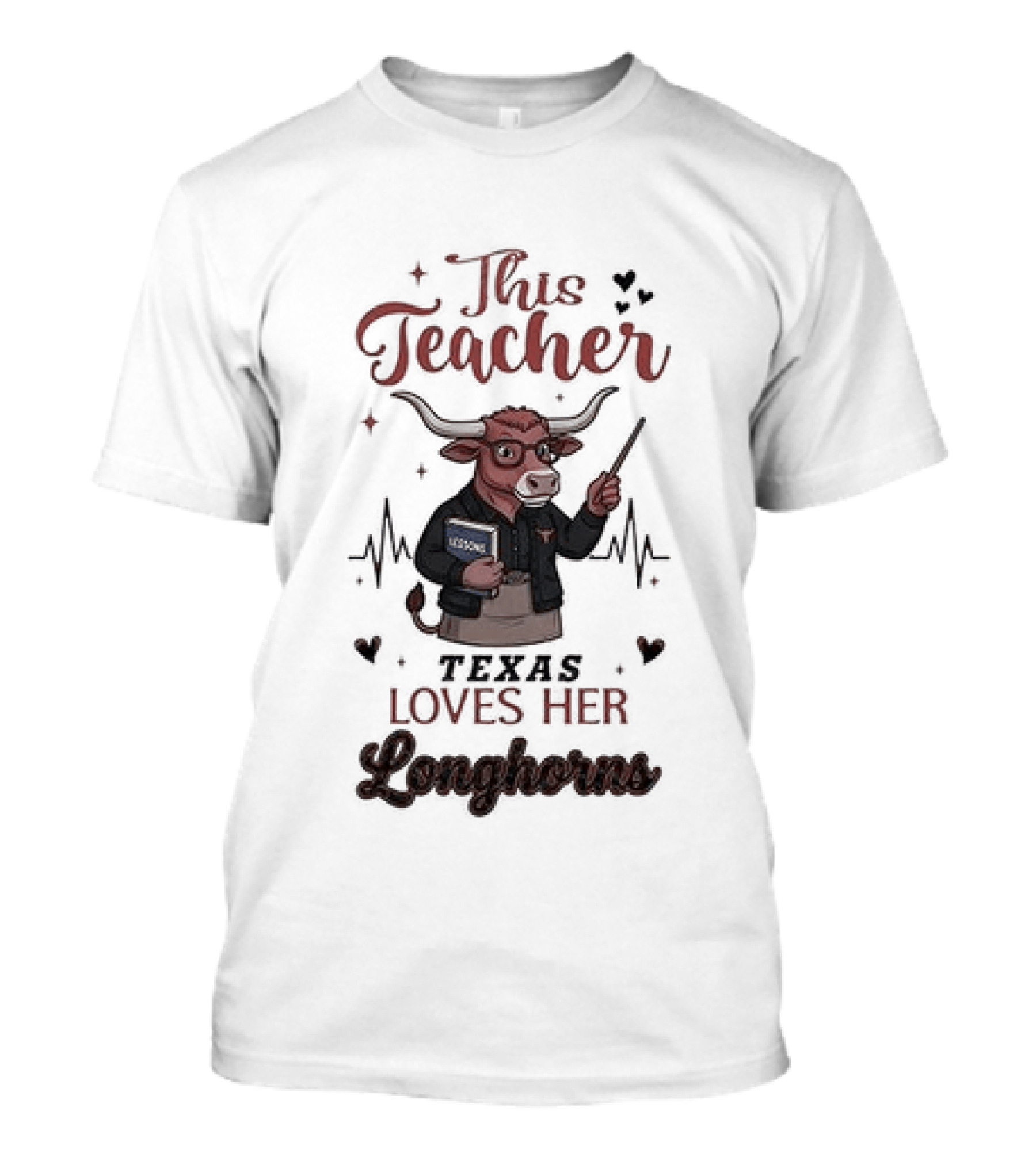 Texas Longhorns This Teacher Love Football T-Shirt