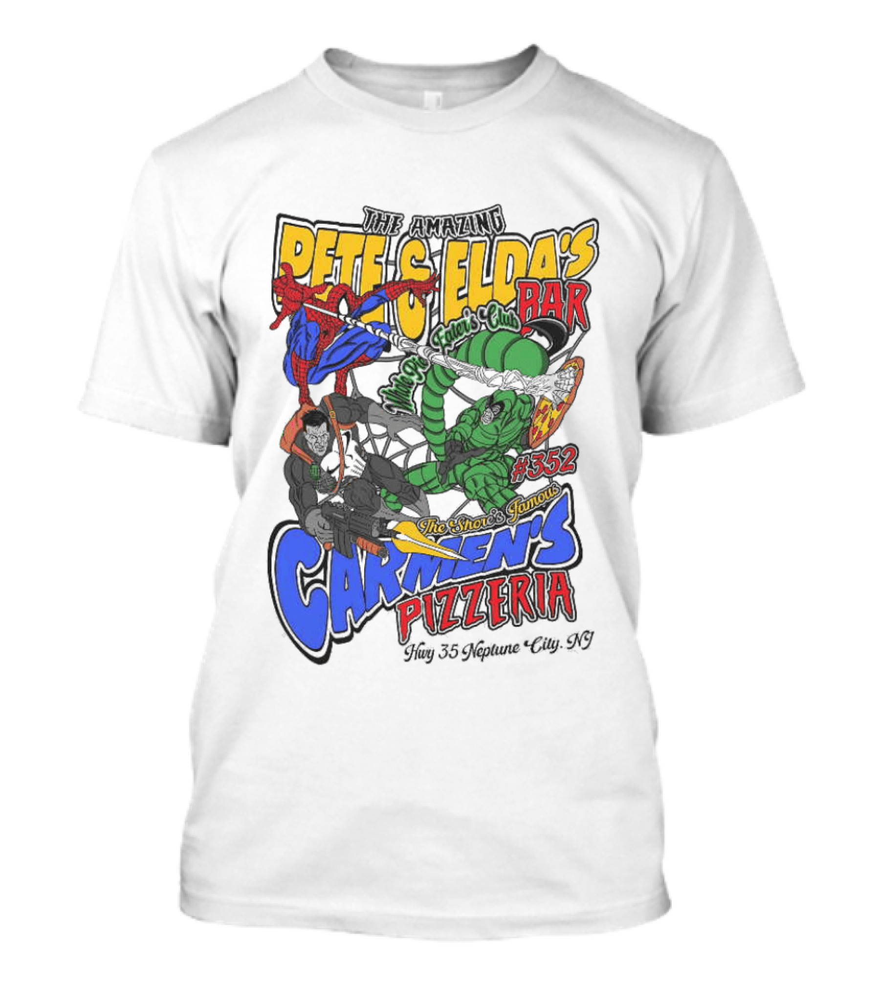 The Amazing Pete And Elda’s The Shore’s Famous Carmen’s Pizzeria T-Shirt