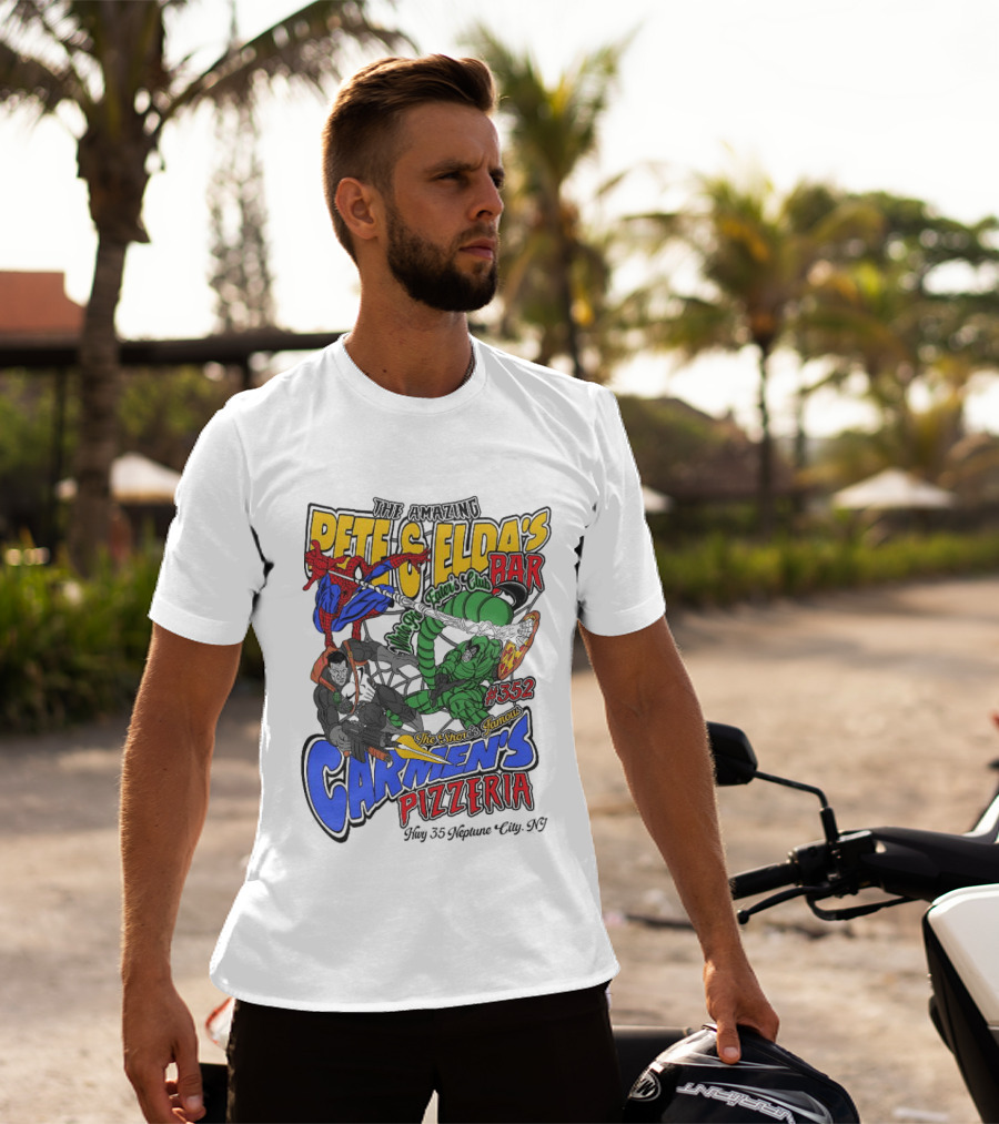 The Amazing Pete And Elda’s The Shore’s Famous Carmen’s Pizzeria T-Shirt