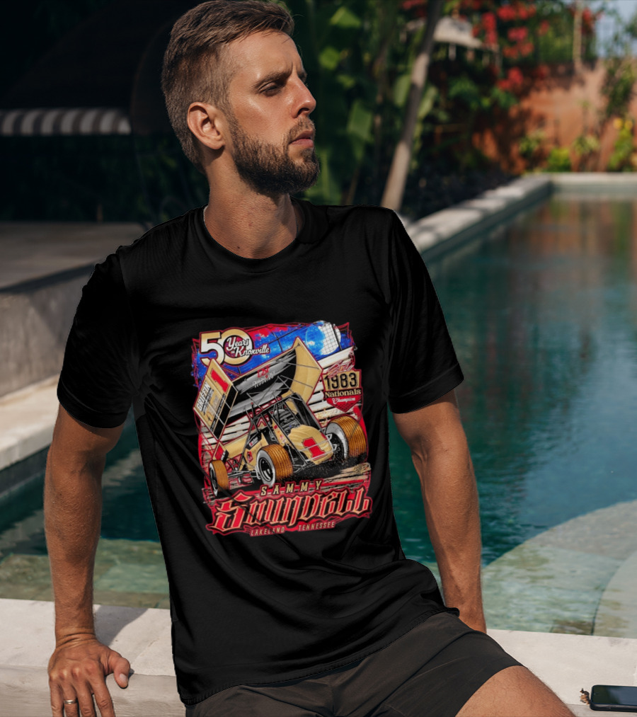 50 Years At Knoxville Sammy Swindell Sprint Car 1983 Nationals Champion Lakeland Tennessee T-Shirt