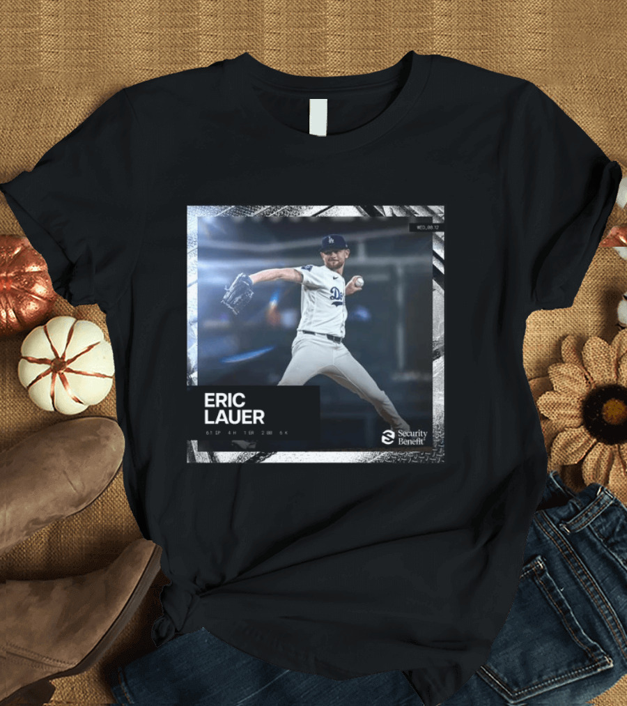 Eric Lauer Pitching Performance Dodgers Security Benefit T-Shirt