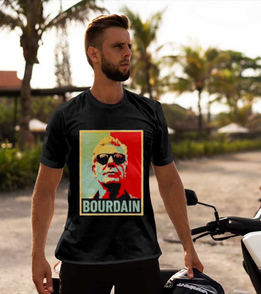 Bourdain Hope Iconic Style Image T-Shirt