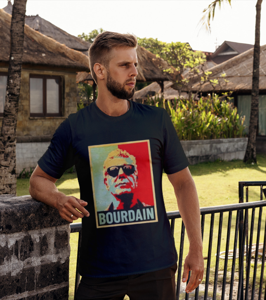 Bourdain Hope Iconic Style Image T-Shirt