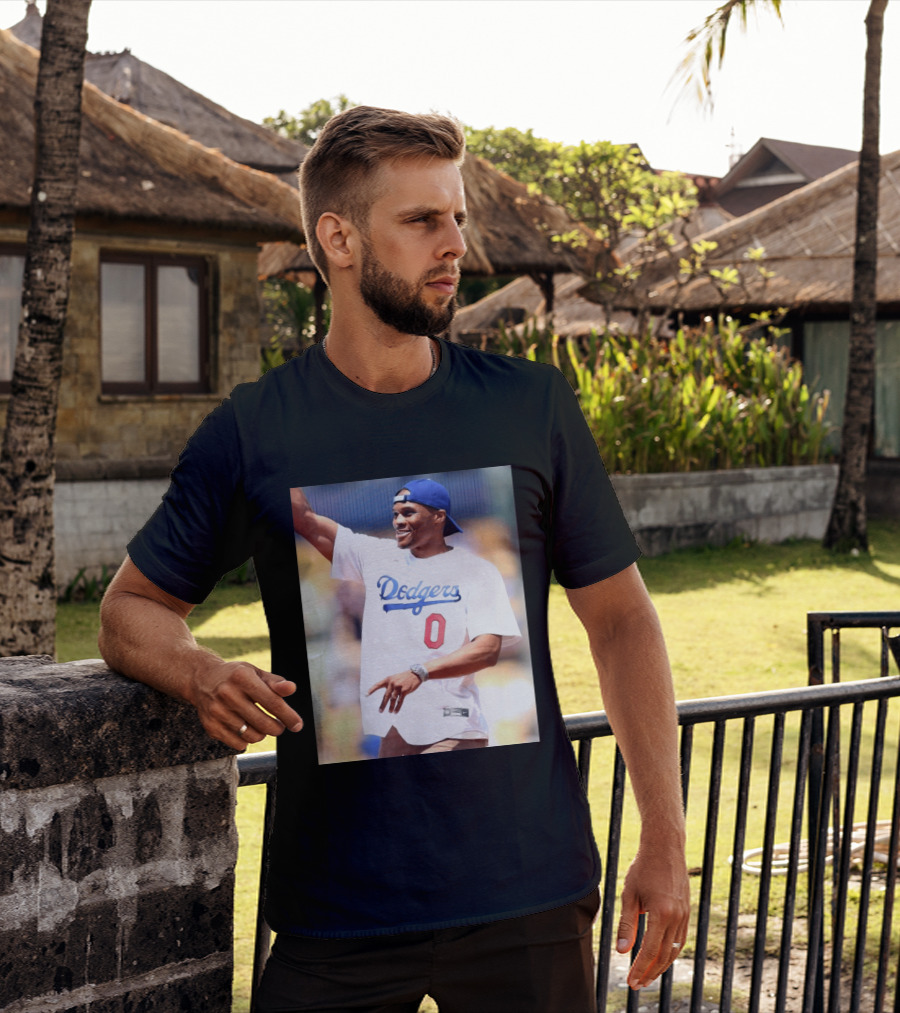 Russell Westbrook Dodgers 0 Jersey Celebration T-Shirt