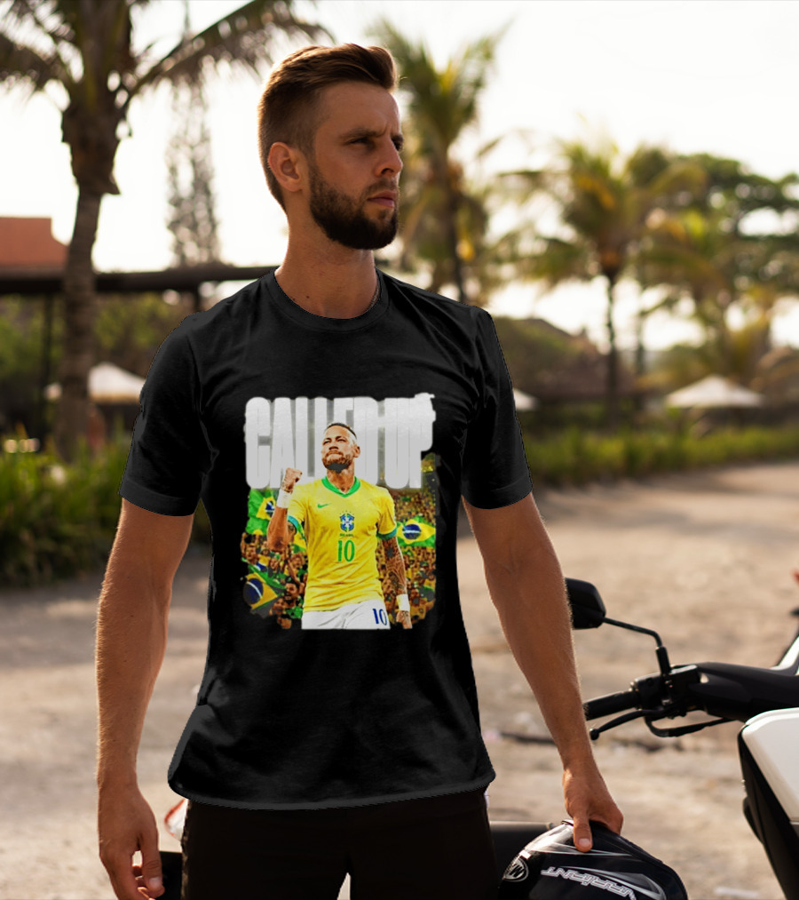 Neymar Brazil Called Up Football 10 Jersey Celebration T-Shirt