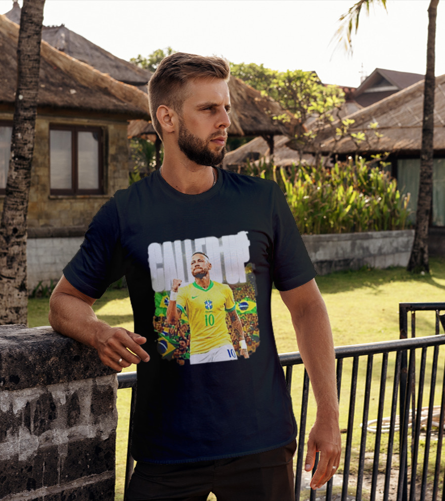 Neymar Brazil Called Up Football 10 Jersey Celebration T-Shirt