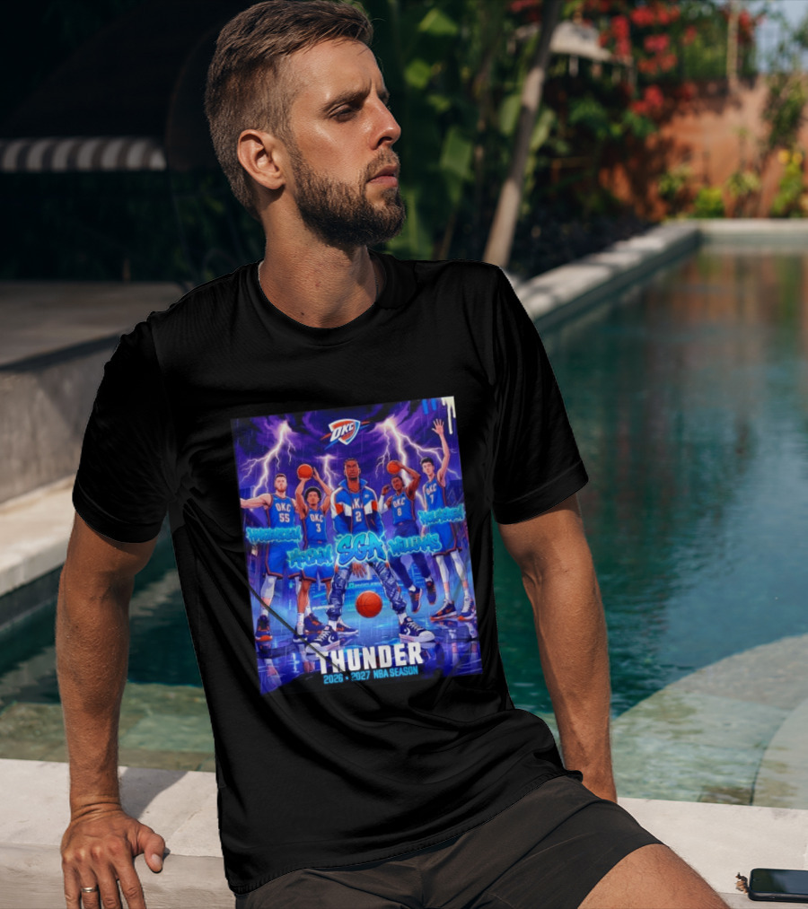 OKC Thunder 2026 2027 NBA Season SGA Hartenstein McCain Williams Holmgren T-Shirt