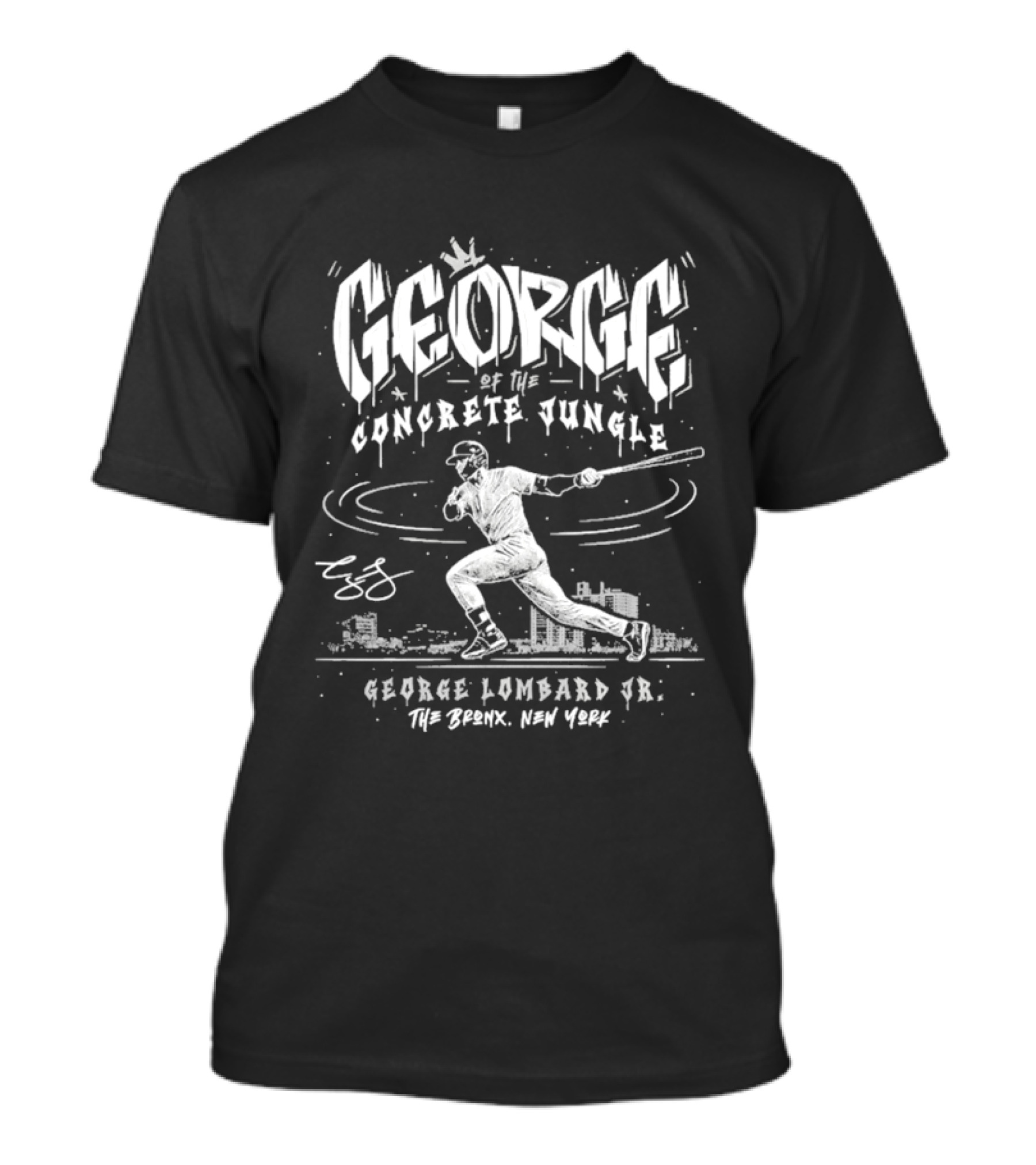 George Of The Concrete Jungle George Lombard Jr The Bronx New York T-Shirt