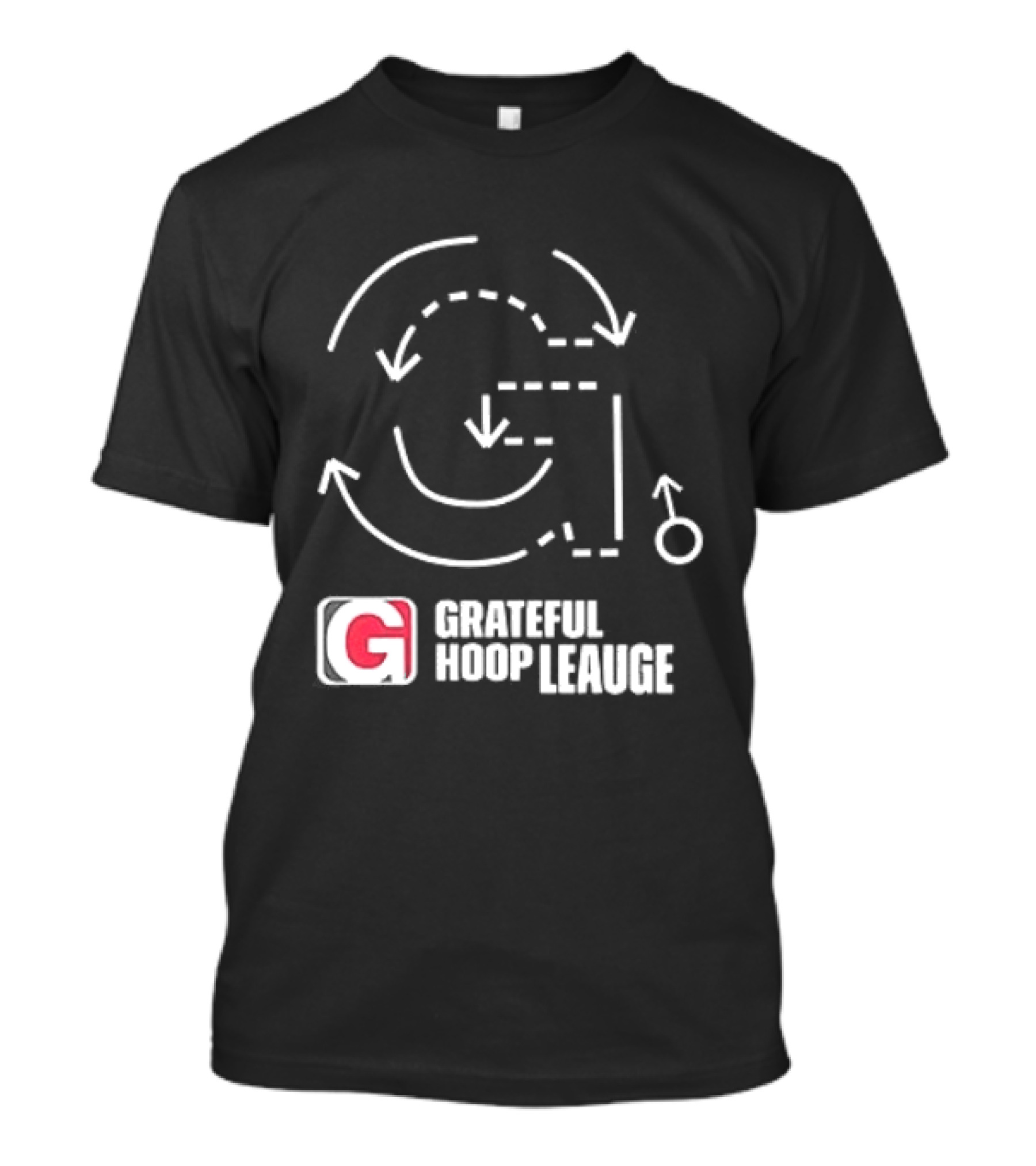 Grateful Dead Grateful Hoop League Basketball Strategy Playbook T-Shirt