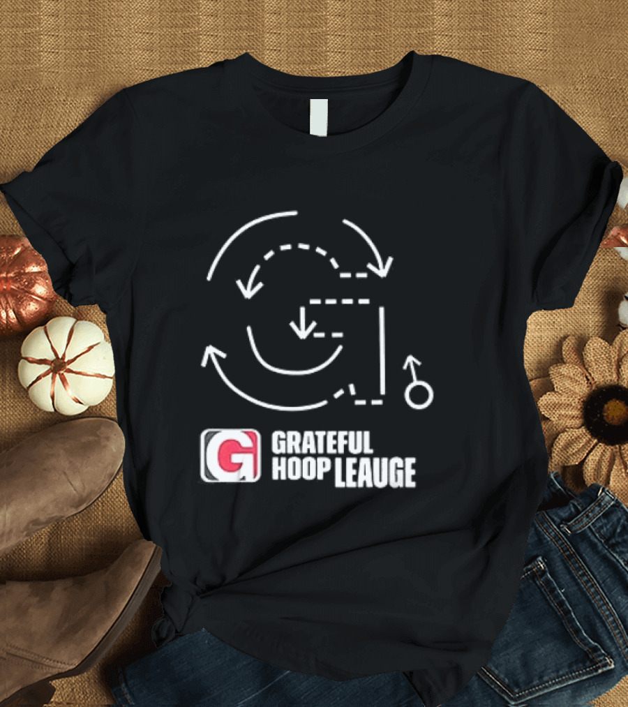 Grateful Dead Grateful Hoop League Basketball Strategy Playbook T-Shirt