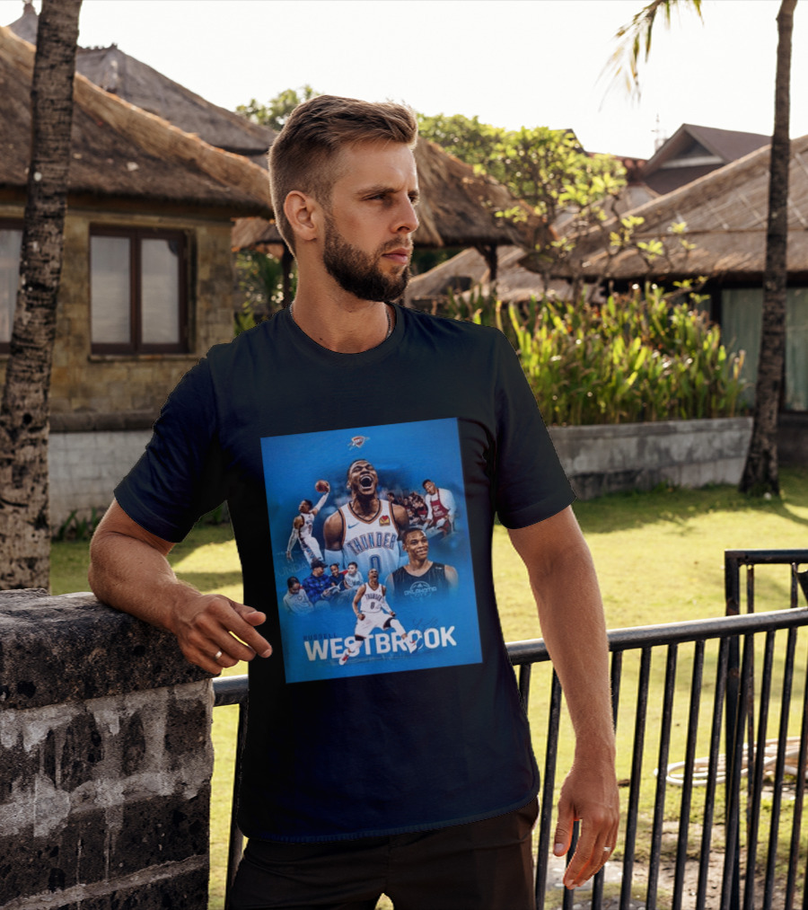 Russell Westbrook OKC Thunder Thank You For Everything Retirement T-Shirt