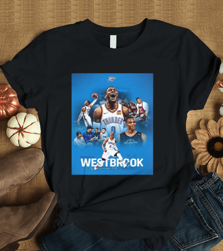Russell Westbrook OKC Thunder Thank You For Everything Retirement T-Shirt