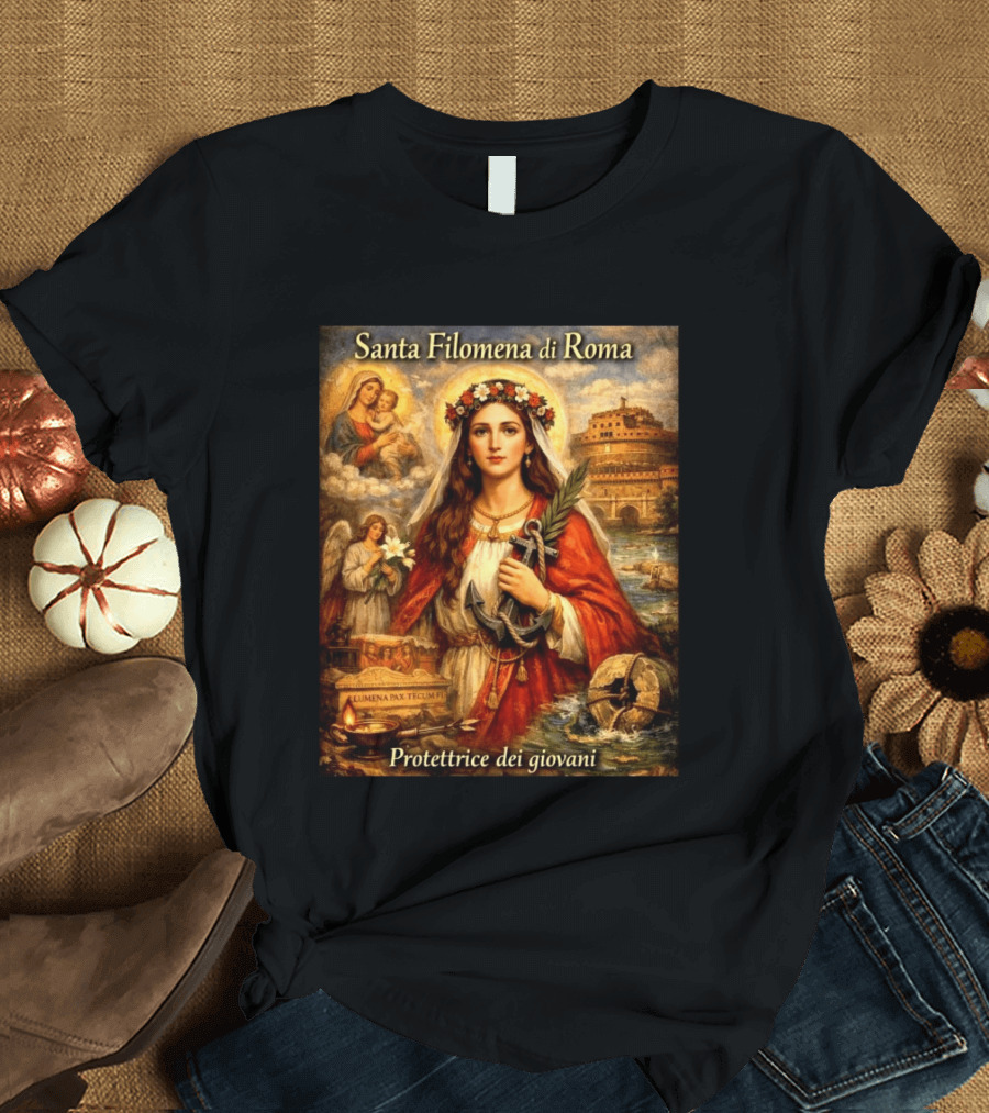 Santa Filomena Di Roma Protettrice Dei Giovani Sant'Angelo T-Shirt
