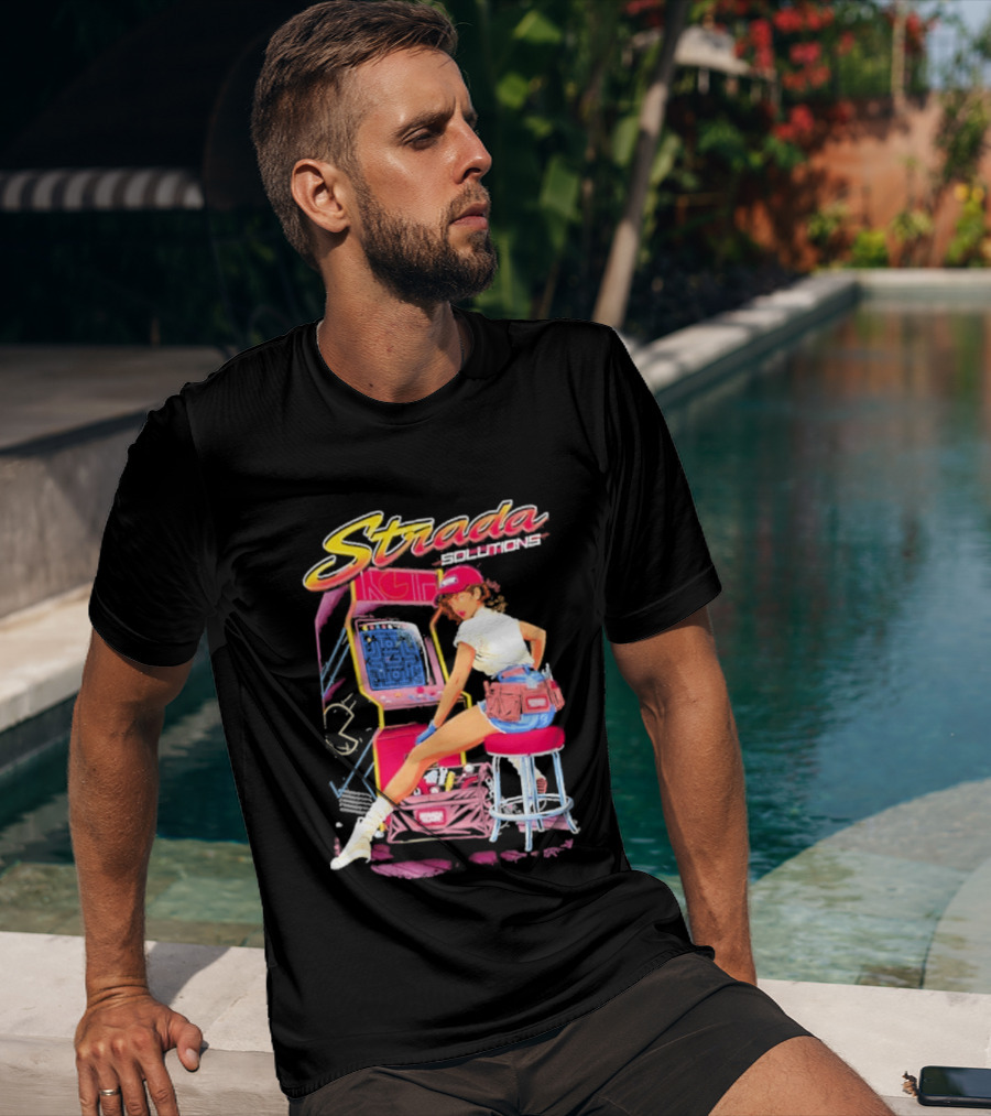 Strada Solutions Arcade Mechanic Retro Gaming T-Shirt