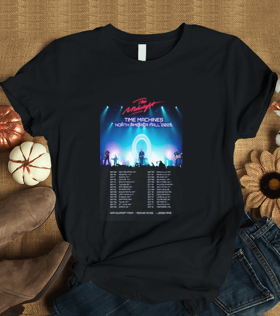 The Midnight Time Machines Tour North America Fall 2026 T-Shirt