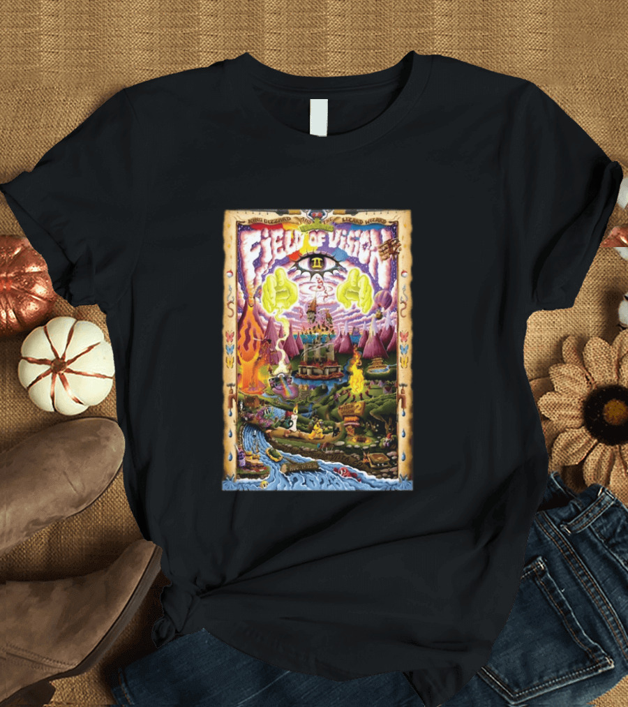 King Gizzard And The Lizard Wizard Field Of Vision II Meadow Creek Buena Vista CO Aug 14 16 2026 T-Shirt
